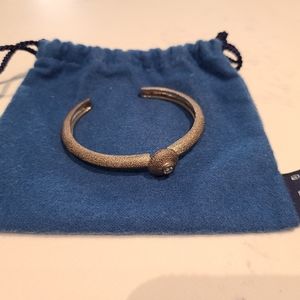 Mignon Faget Cuff with Blue Stone